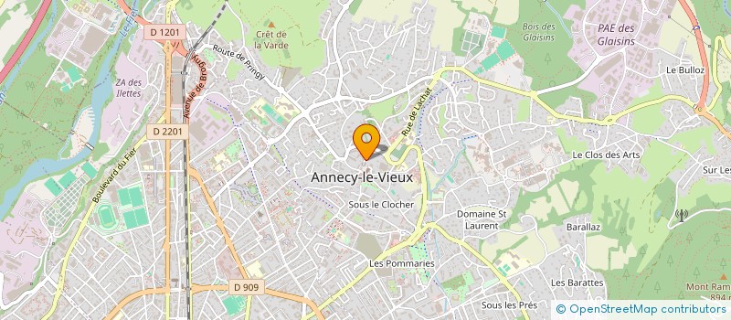 localisation de l'entreprise MONSIEUR LEO FAVOT à ANNECY
