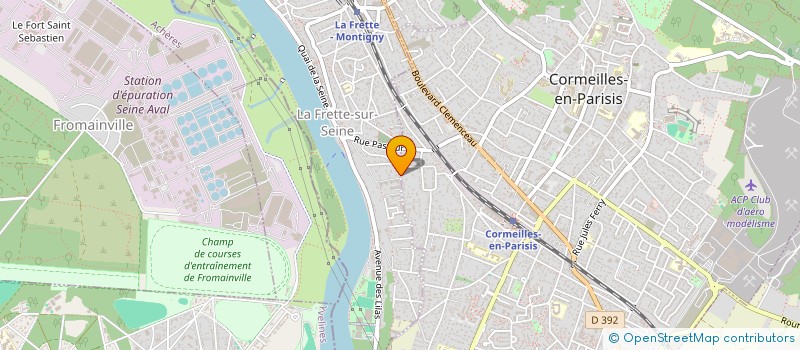 localisation de l'entreprise MONSIEUR LEO FERRERO  LA FRETTE-SUR-SEINE