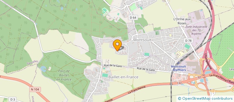 localisation de l'entreprise MONSIEUR LEO FLANDRIN à MONTSOULT