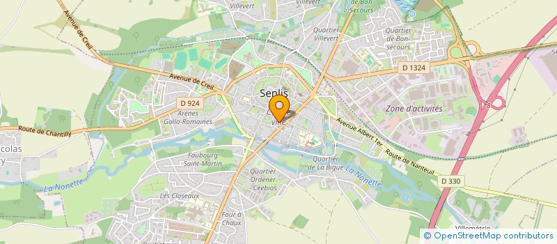 localisation de l'entreprise MONSIEUR LEO FREVAL  SENLIS