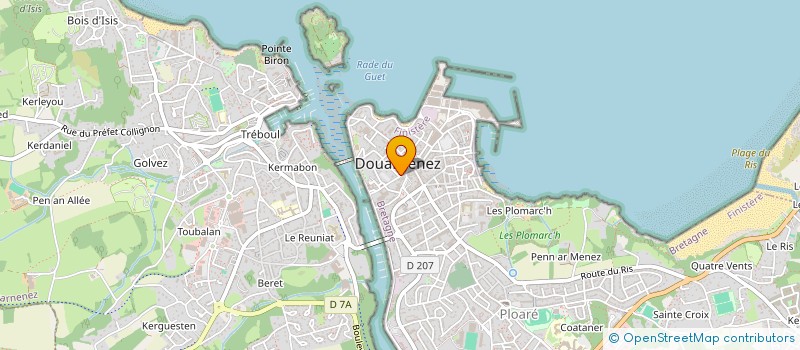 localisation de l'entreprise MONSIEUR LEO FUSTER à DOUARNENEZ