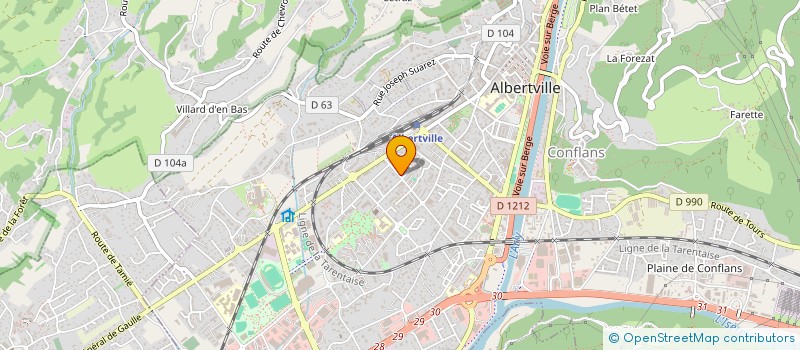 localisation de l'entreprise MONSIEUR LEO GAILHAC  ALBERTVILLE