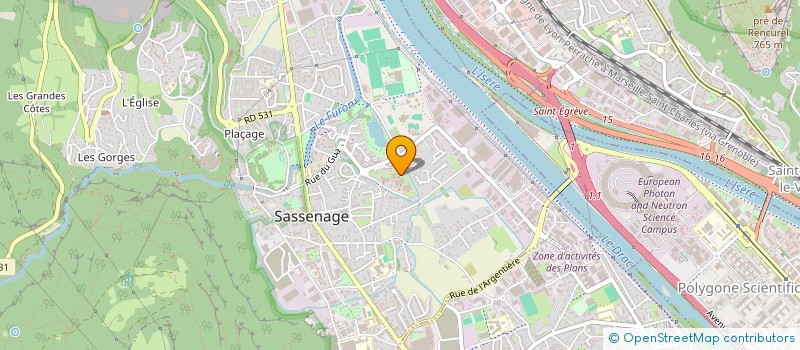 localisation de l'entreprise MONSIEUR LEO GALVIN  SASSENAGE