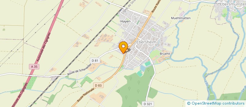 localisation de l'entreprise MONSIEUR LEO GATTONI  EBERSHEIM