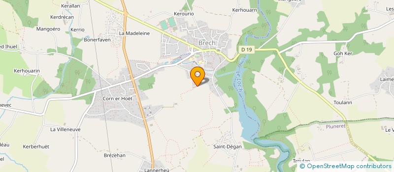 localisation de l'entreprise MONSIEUR LEO GAUDIN  BRECH