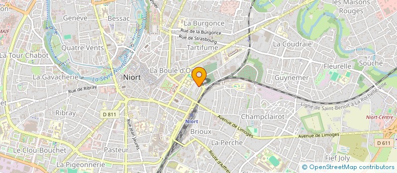 localisation de l'entreprise MONSIEUR LEO GAUTIER  NIORT