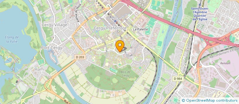 localisation de l'entreprise MONSIEUR LEO GELIN  CERGY