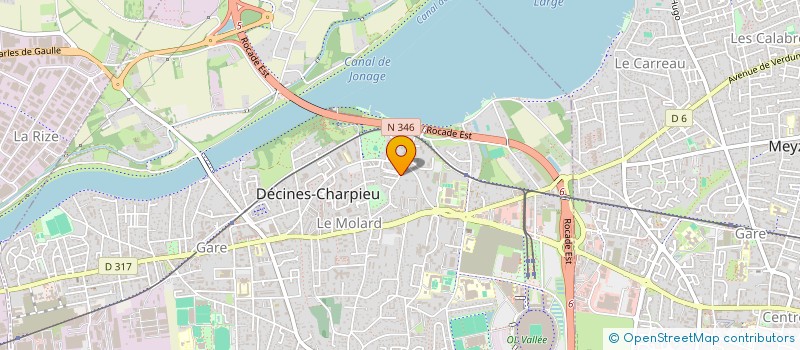 localisation de l'entreprise MONSIEUR LEO GELIN  DECINES-CHARPIEU