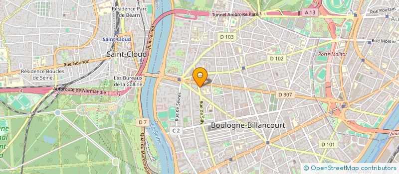 localisation de l'entreprise MONSIEUR LEO GODIVEAU à BOULOGNE-BILLANCOURT