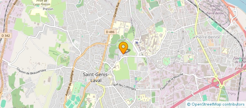 localisation de l'entreprise MONSIEUR LEO GRANJON  SAINT-GENIS-LAVAL