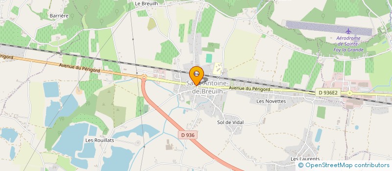 localisation de l'entreprise MONSIEUR LEO GRUAU  SAINT-ANTOINE-DE-BREUILH