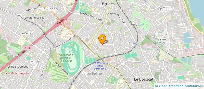 localisation de l'entreprise MONSIEUR LEO GUERIN à BRUGES