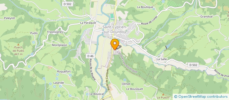 localisation de l'entreprise MONSIEUR LEO GUILHOU à CONQUES-EN-ROUERGUE