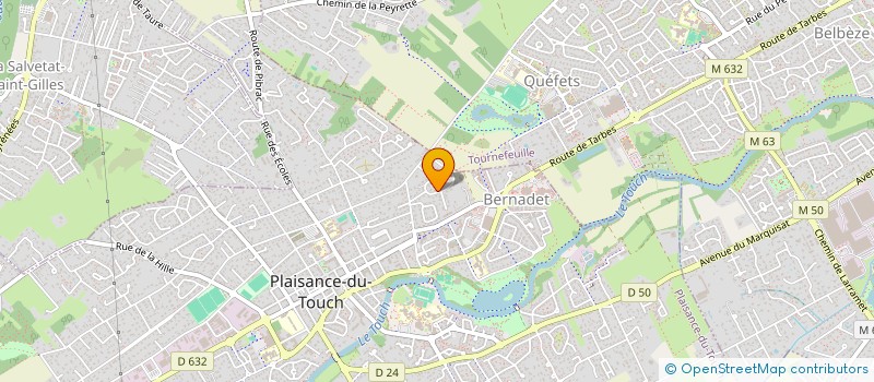 localisation de l'entreprise MONSIEUR LEO GUILLET  PLAISANCE-DU-TOUCH