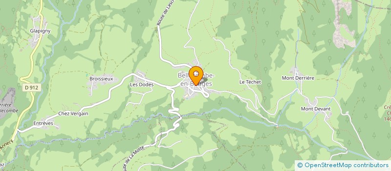 localisation de l'entreprise MONSIEUR LEO HAUGOU  BELLECOMBE-EN-BAUGES