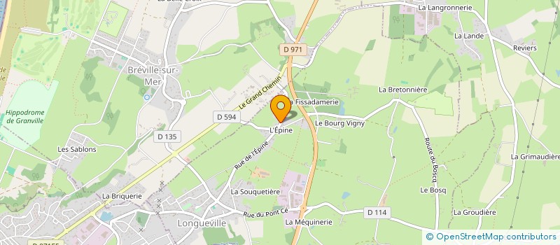 localisation de l'entreprise MONSIEUR LEO HEDOUIN  LONGUEVILLE