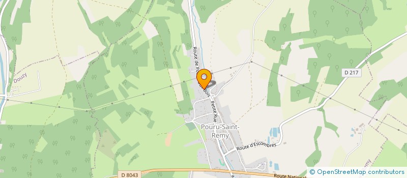 localisation de l'entreprise MONSIEUR LEO HELUIN  POURU-SAINT-REMY