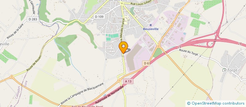 localisation de l'entreprise MONSIEUR LEO HEURTAUX  BEUZEVILLE