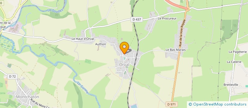 localisation de l'entreprise MONSIEUR LEO HYVER  ORVAL SUR SIENNE