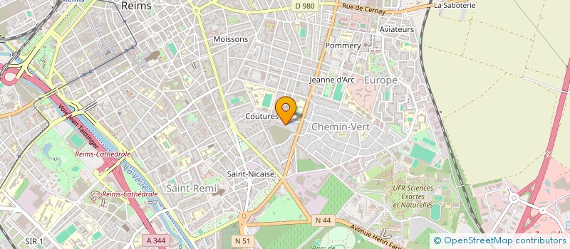 localisation de l'entreprise MONSIEUR LEO JACQUEMIN  REIMS