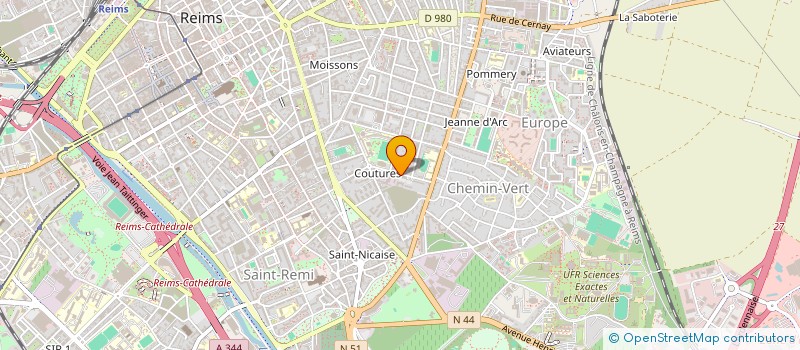 localisation de l'entreprise MONSIEUR LEO JACQUIER à REIMS