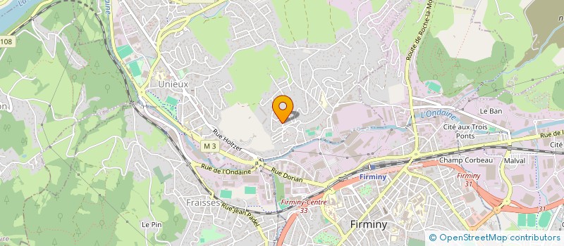 localisation de l'entreprise MONSIEUR LEO JARDY  UNIEUX