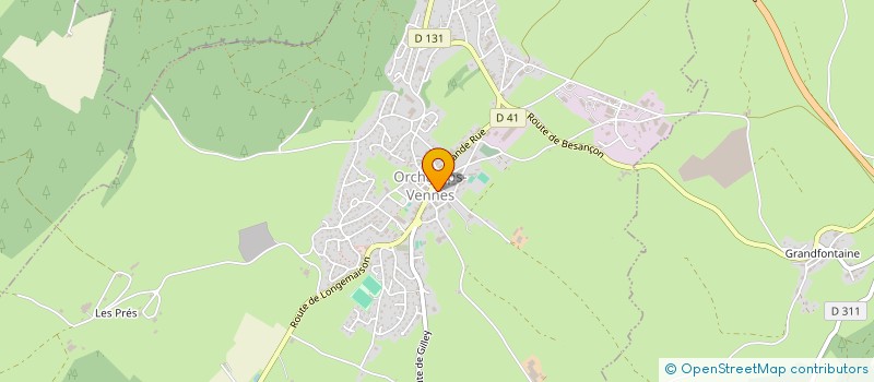 localisation de l'entreprise MONSIEUR LEO JEANNEROT  GUYANS-VENNES