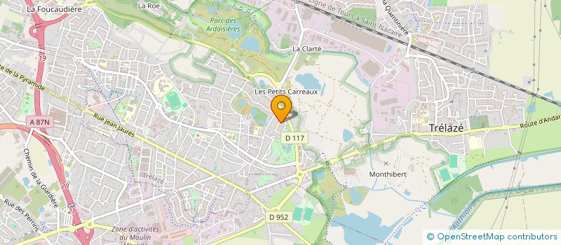 localisation de l'entreprise MONSIEUR LEO JOUSSET  TRELAZE