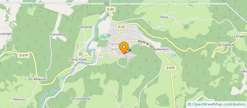 localisation de l'entreprise MONSIEUR LEO JUILLARD à CHAMPS-SUR-TARENTAINE-MARCHAL