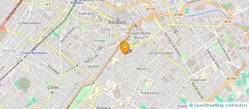 localisation de l'entreprise MONSIEUR LEO KALITINSKY  ROUBAIX