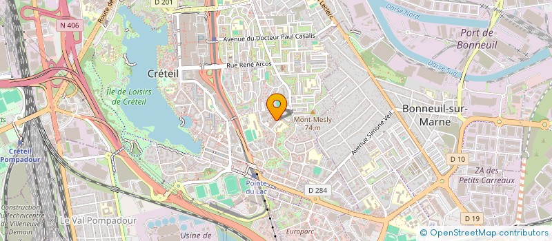 localisation de l'entreprise MONSIEUR LEO KIWOUNZOU  CRETEIL