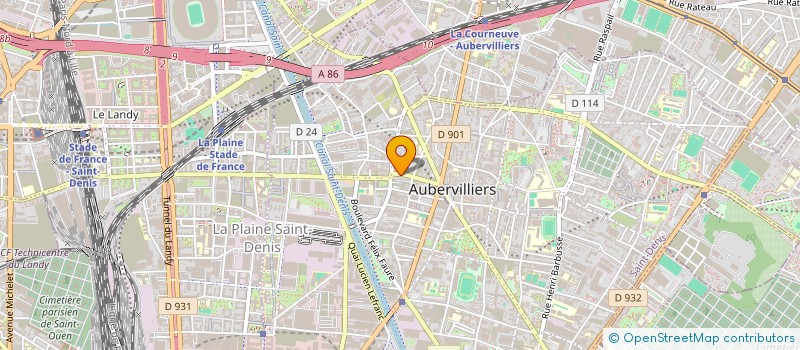 localisation de l'entreprise MONSIEUR LEO LACAPE  AUBERVILLIERS