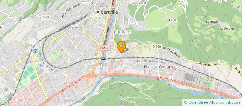 localisation de l'entreprise MONSIEUR LEO LAMON  ALBERTVILLE