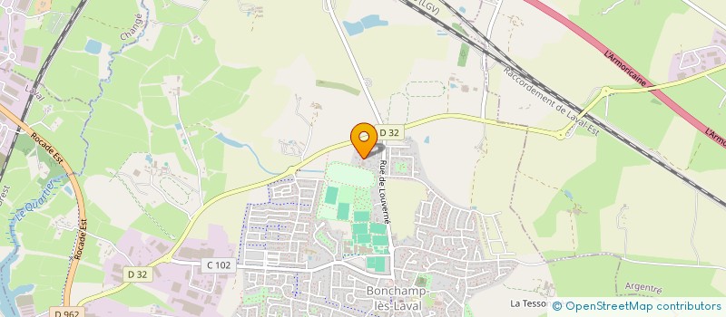 localisation de l'entreprise MONSIEUR LEO LE BRUN  BONCHAMP-LES-LAVAL