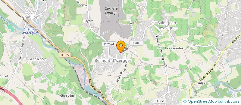 localisation de l'entreprise MONSIEUR LEO LE VIAVANT  BELMONT-D'AZERGUES