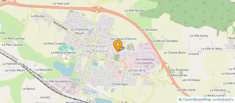 localisation de l'entreprise MONSIEUR LEO LEGENDRE  MONTAUBAN-DE-BRETAGNE