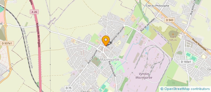 localisation de l'entreprise MONSIEUR LEO LEMANCEL  MAZINGARBE