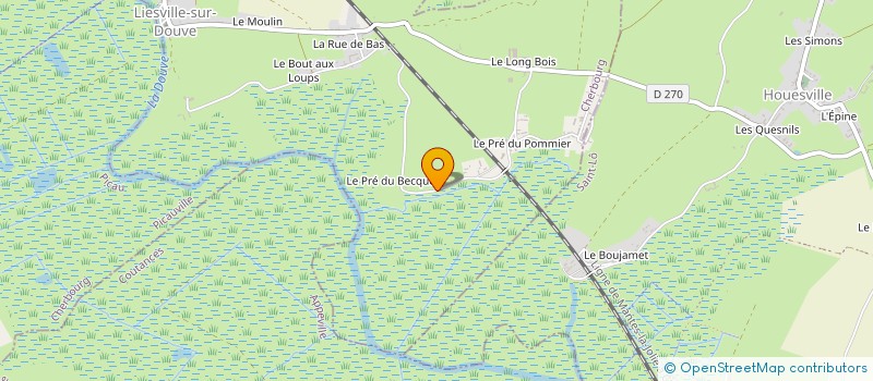 localisation de l'entreprise MONSIEUR LEO LENOIR - - LA DUNE  LIESVILLE-SUR-DOUVE