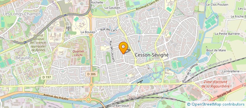 localisation de l'entreprise MONSIEUR LEO LOISEAU  CESSON-SEVIGNE