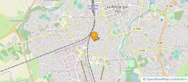 localisation de l'entreprise MONSIEUR LEO LORIEU à LA ROCHE-SUR-YON