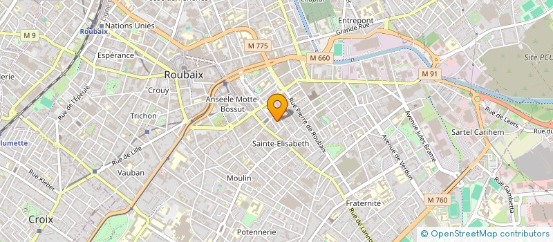 localisation de l'entreprise MONSIEUR LEO MALFOY  ROUBAIX