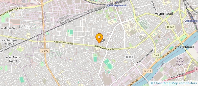 localisation de l'entreprise MONSIEUR LEO MARIUS HENRI CREMET  ARGENTEUIL