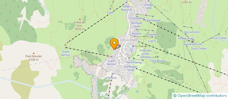 localisation de l'entreprise MONSIEUR LEO MARTIN  LES DEUX ALPES