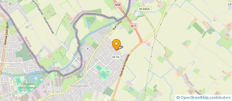 localisation de l'entreprise MONSIEUR LEO MERAHI  HOUPLINES