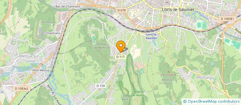 localisation de l'entreprise MONSIEUR LEO MEUNIER à LONS-LE-SAUNIER