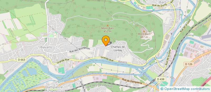 localisation de l'entreprise MONSIEUR LEO MOINE  BAVANS