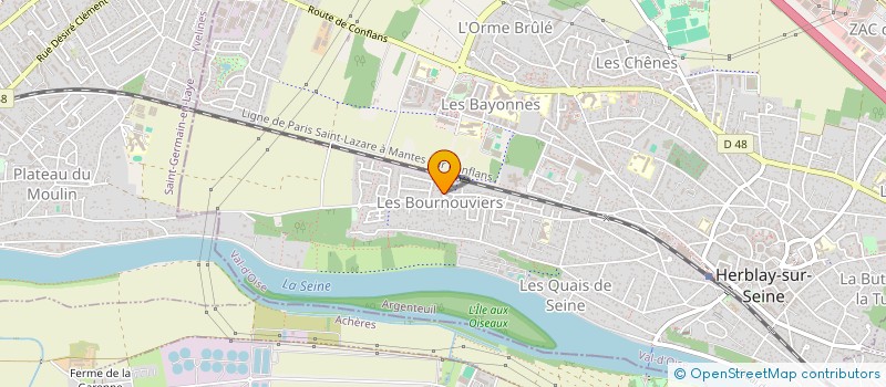 localisation de l'entreprise MONSIEUR LEO MONTIGNIER  HERBLAY-SUR-SEINE