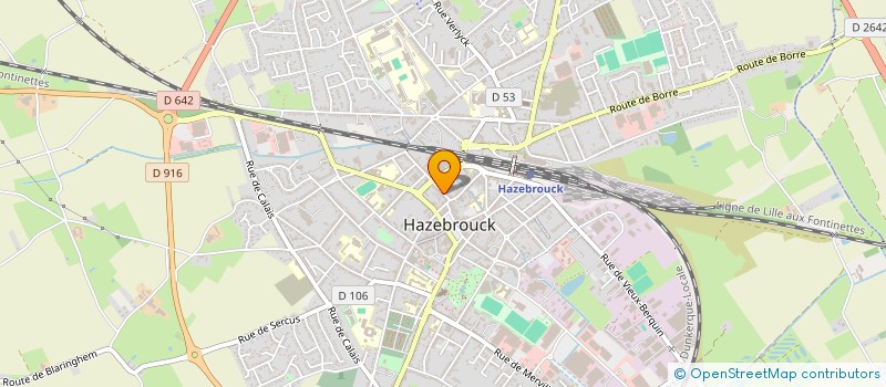 localisation de l'entreprise MONSIEUR LEO NUGOU  HAZEBROUCK