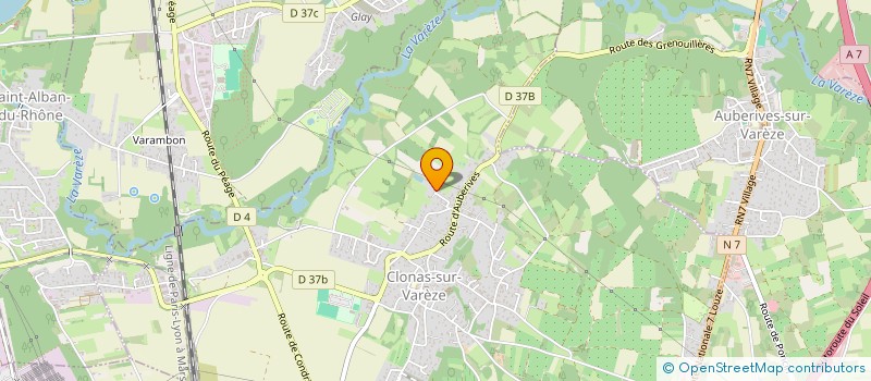 localisation de l'entreprise MONSIEUR LEO PASCAL  CLONAS-SUR-VAREZE