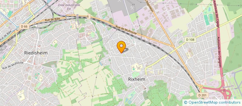 localisation de l'entreprise MONSIEUR LEO-PAUL PRIOUX  RIXHEIM